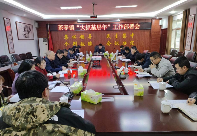 广信区茶亭镇组织召开"大抓基层年"七点行动工作会议