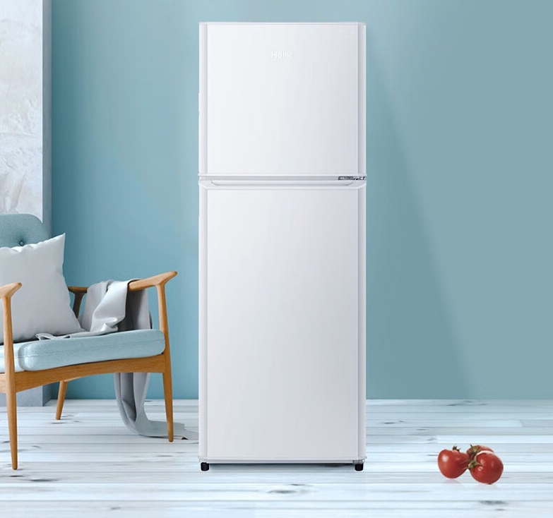 海尔二门小冰箱bcd-137tmpf,137l大空间,满足日常存储需求