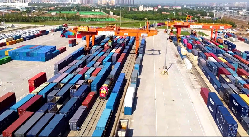 组图:西安国际港站已成为西北地区最大国际物流枢纽中心站