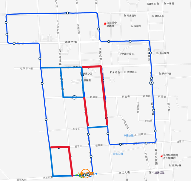 海流图镇公交线路绕行通知公告