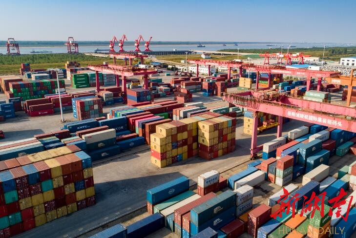 港口,外贸,园区!城陵矶新港区"三驾马车"拉动经济高质量增长