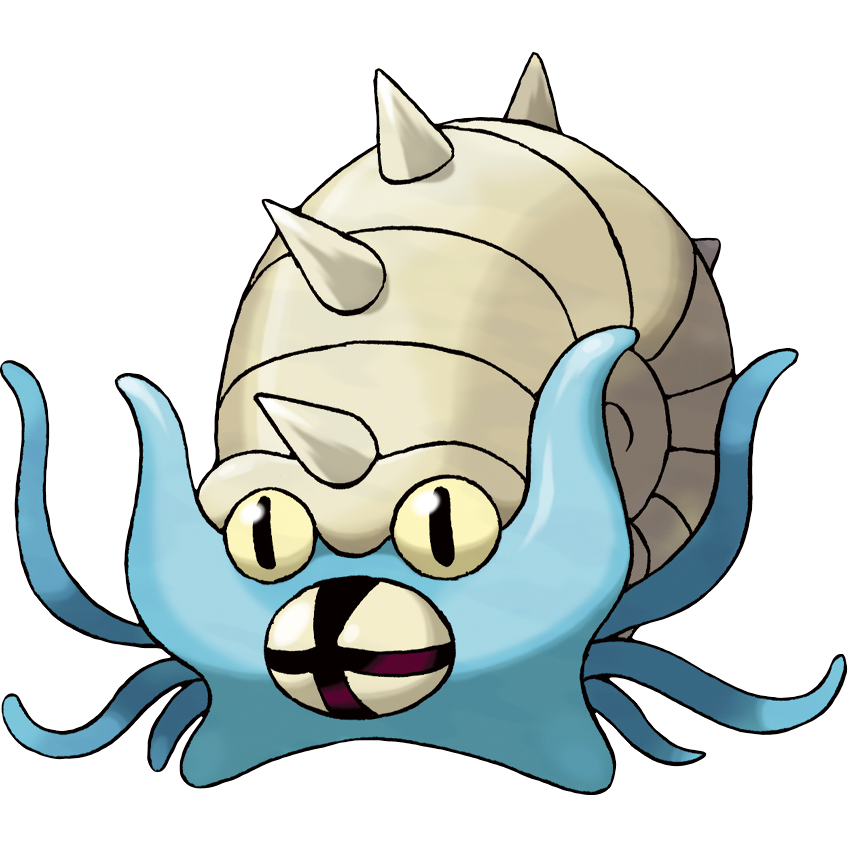 《神奇宝贝图鉴》no.139:锋利的牙齿能撕碎大舌贝——多刺菊石兽