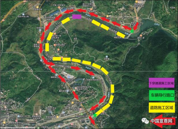 关于宣恩县珠山镇工业园路道路交通管制的通告