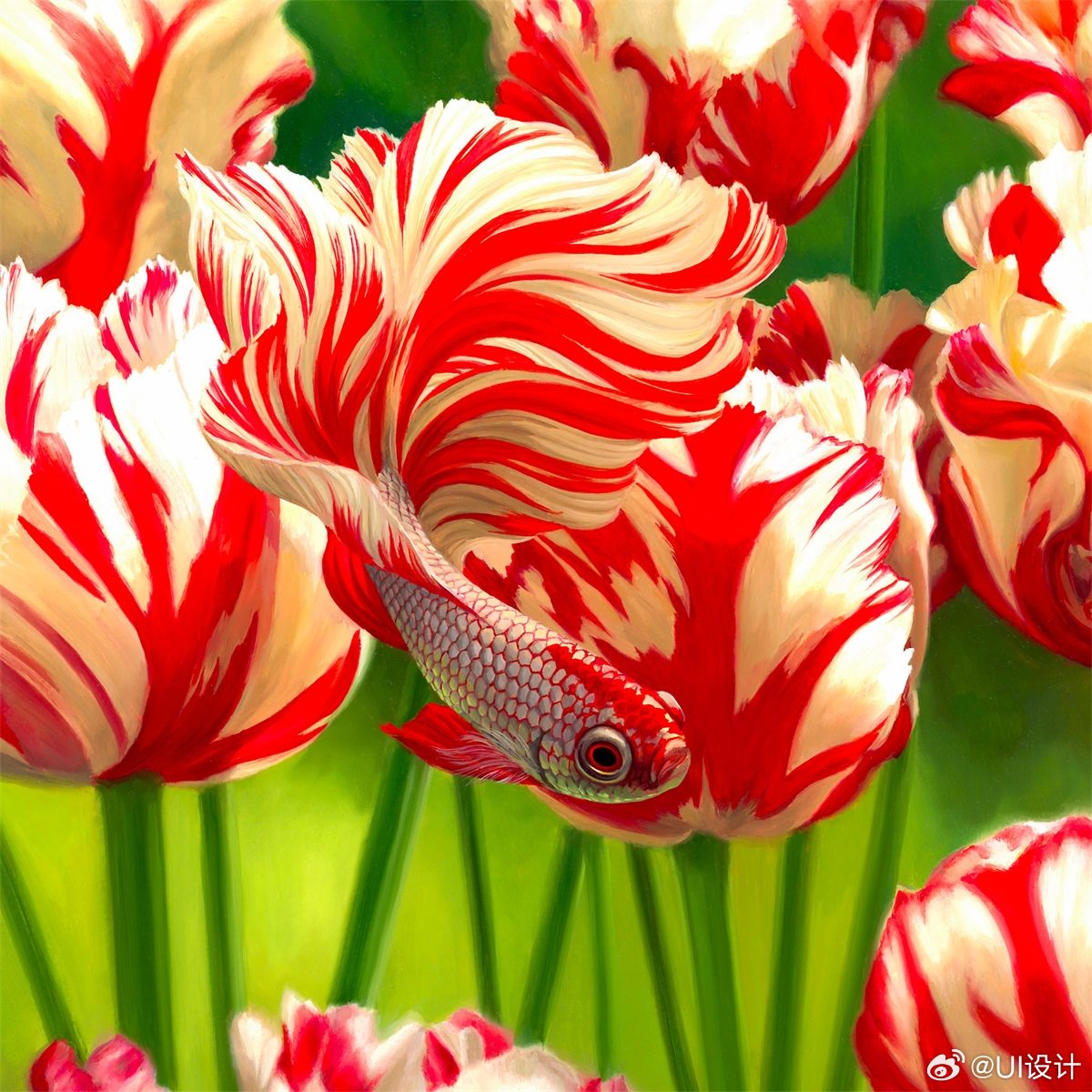 复杂精美动植物插画作品欣赏