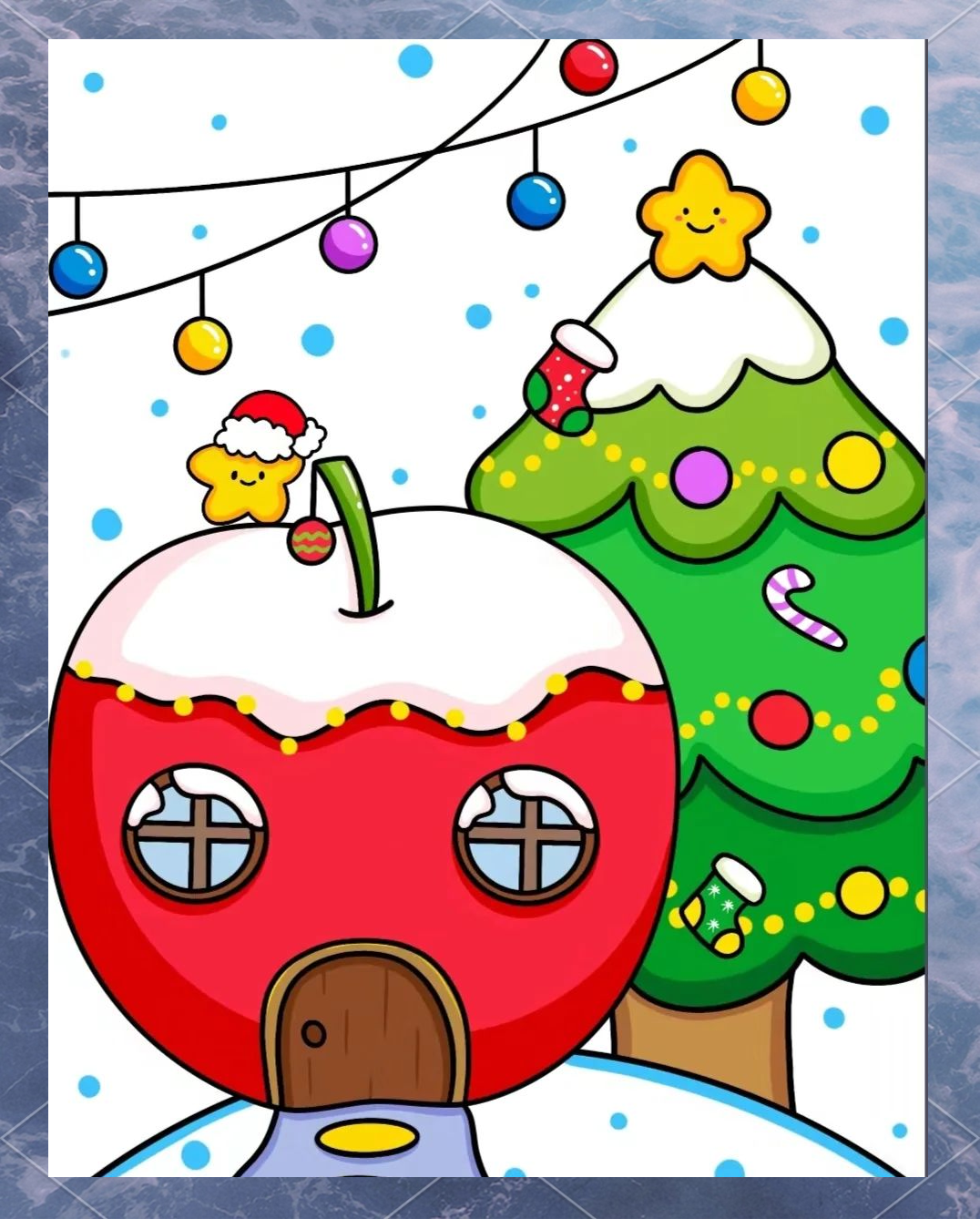 圣诞节主题的儿童画精选集