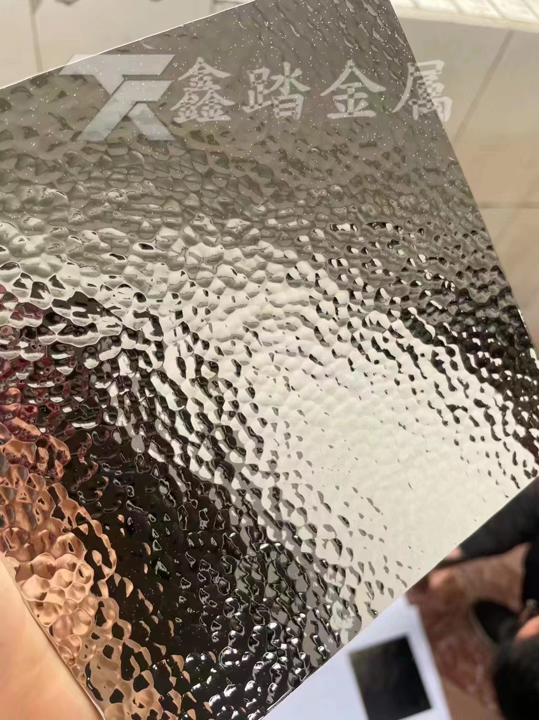 不锈钢锤纹板,手工锤纹装饰板效果肌理锤纹质感