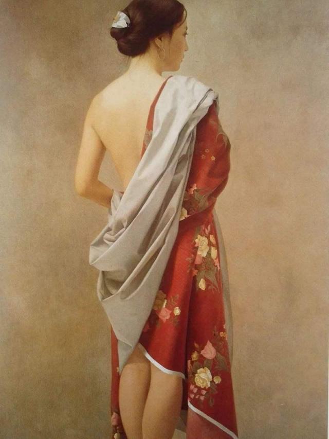 薛雁群画的美女油画,女人竟没有一点情色味!