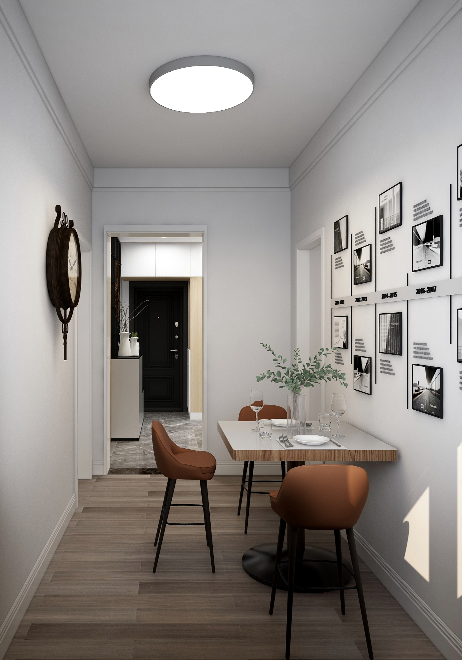 60平米一居室现代简约装修效果图,高质量独居的品质生活空间