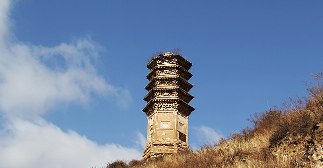 金代古塔—河北涿鹿燕峰山炬禅师灵塔