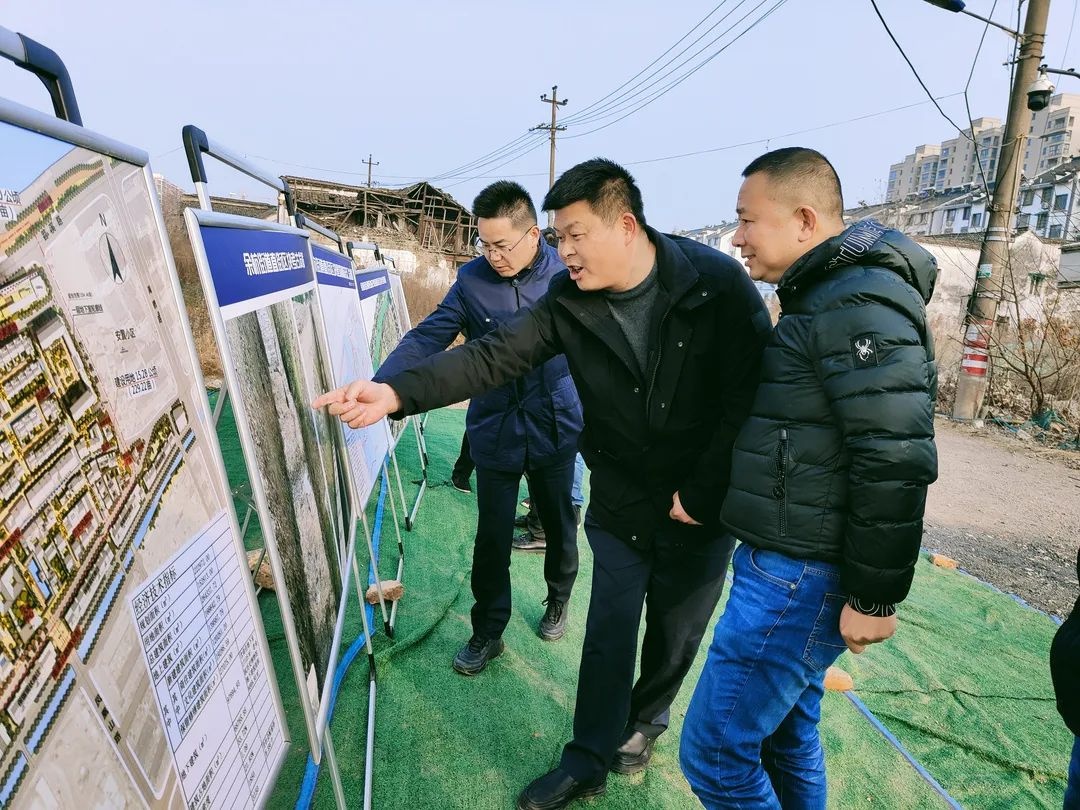 区领导吴远东现场调研南湖滞洪区余杭直街拟出让地块