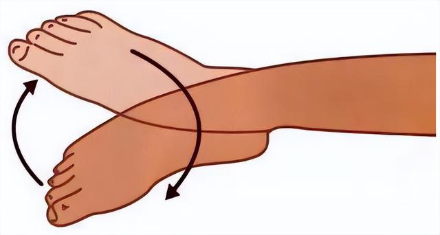 这个动作很重要,勾脚尖转脚腕