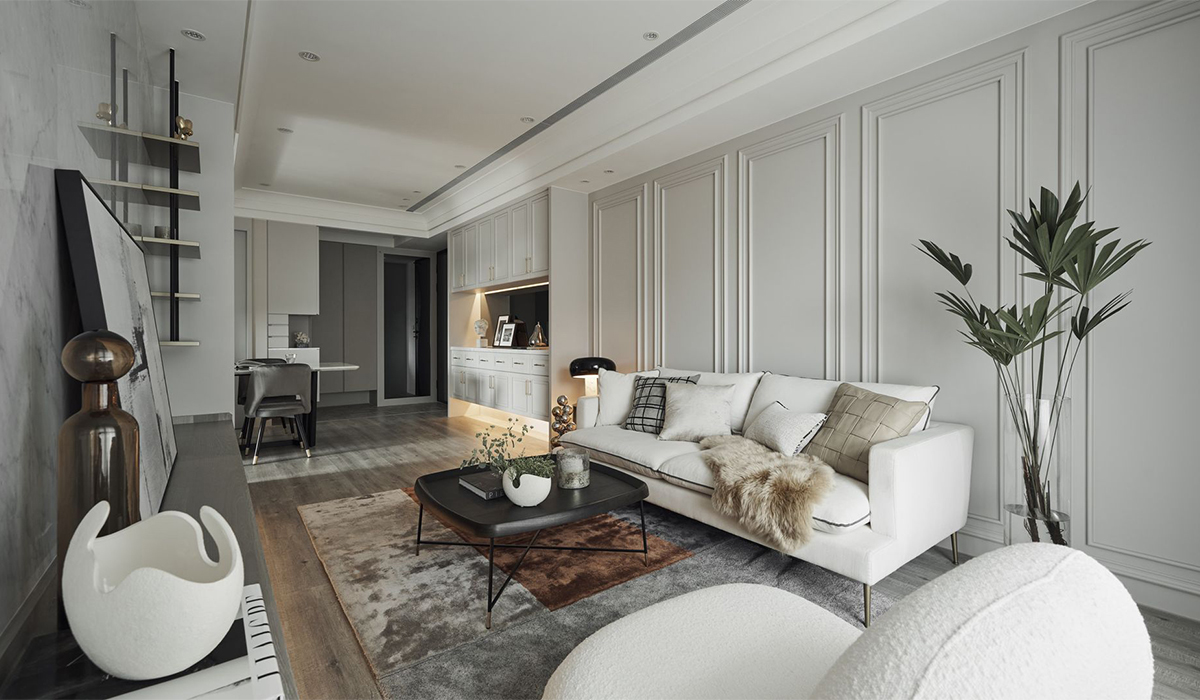 分享一个四口之家的杏色装修,显贵又不俗气,越看越舒服