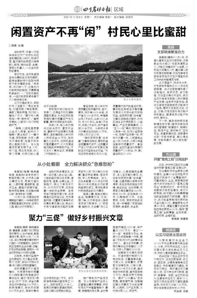 聚力"三促"做好乡村振兴文章