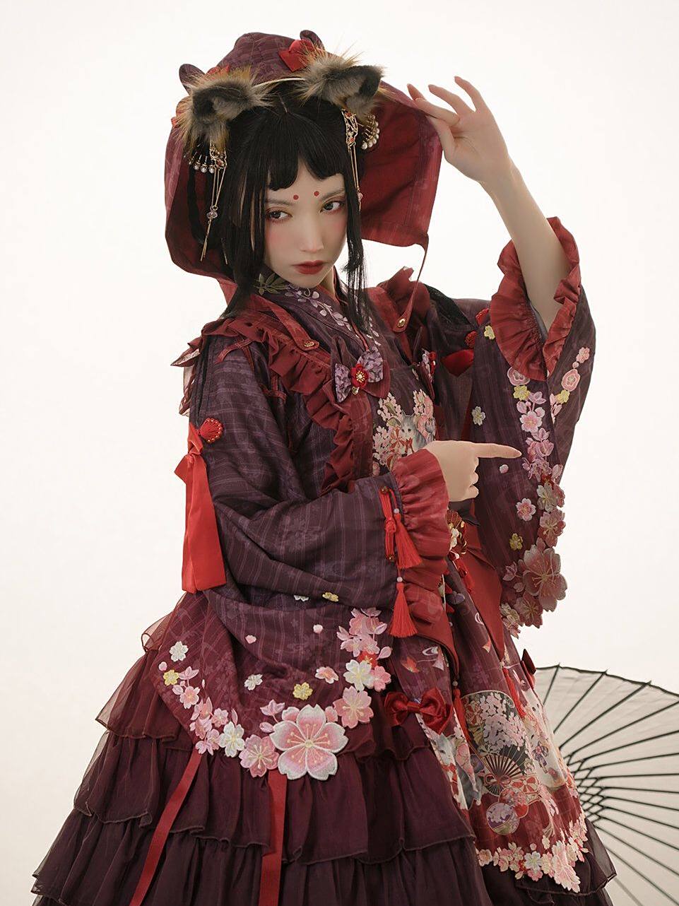 双风格"洛丽塔"有多美?当梦幻风遇上和风,神秘又优雅