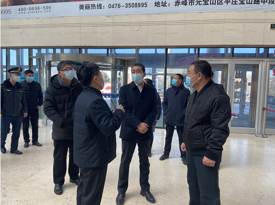 孙广通调研安全生产和疫情防控工作