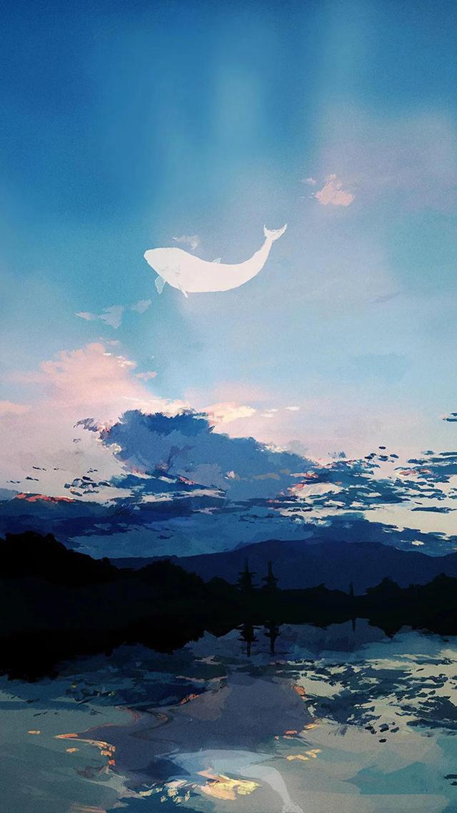 大鱼鲸鱼系列壁纸~一鲸落万物生,一念成山川,一念成江海