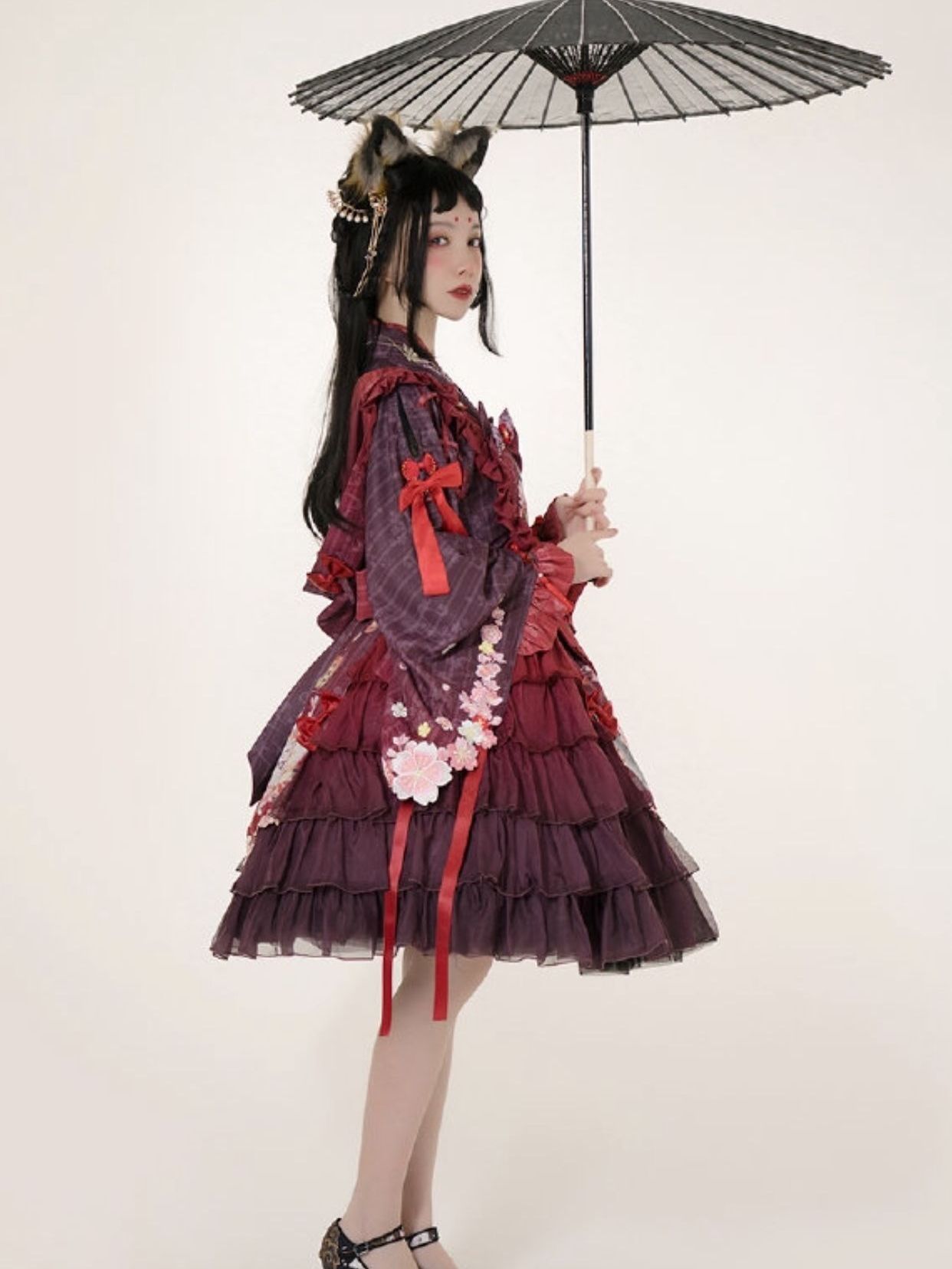 双风格"洛丽塔"有多美?当梦幻风遇上和风,神秘又优雅