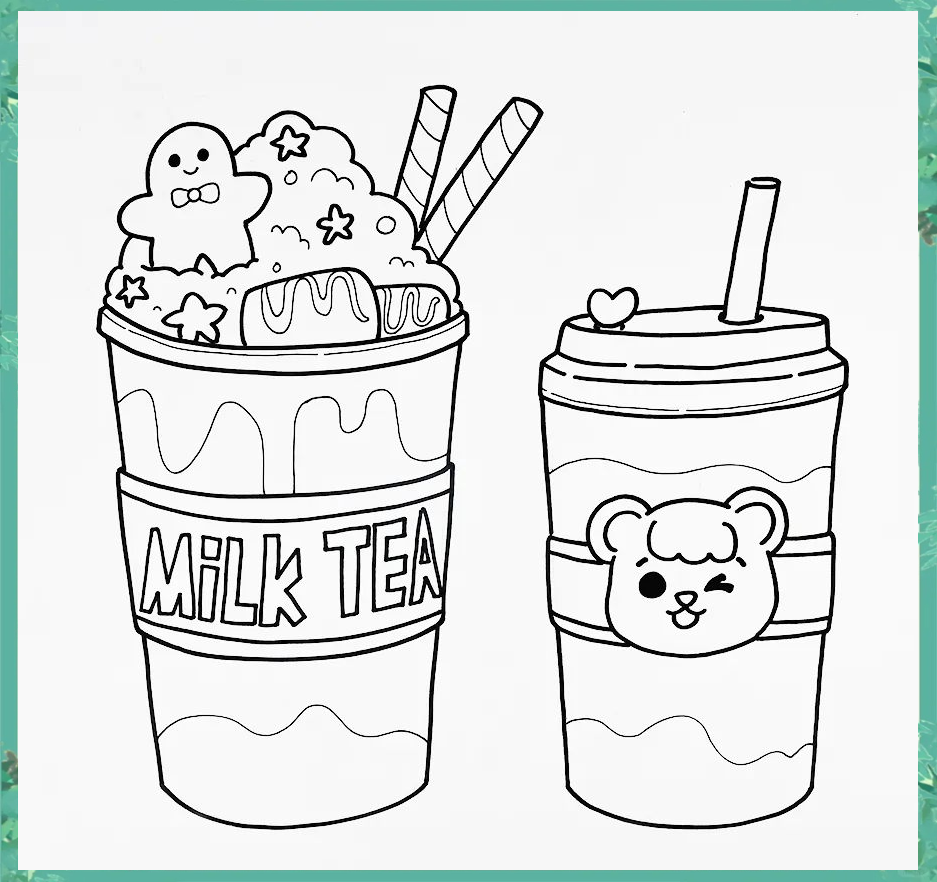 绘画指南:如何绘制一杯暖冬奶茶?