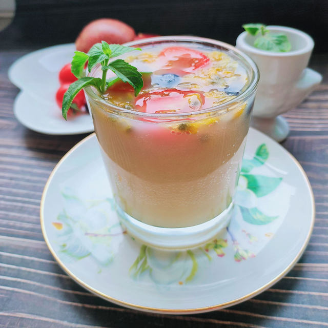 百香果雪碧冷饮,酸酸甜甜,非常好喝