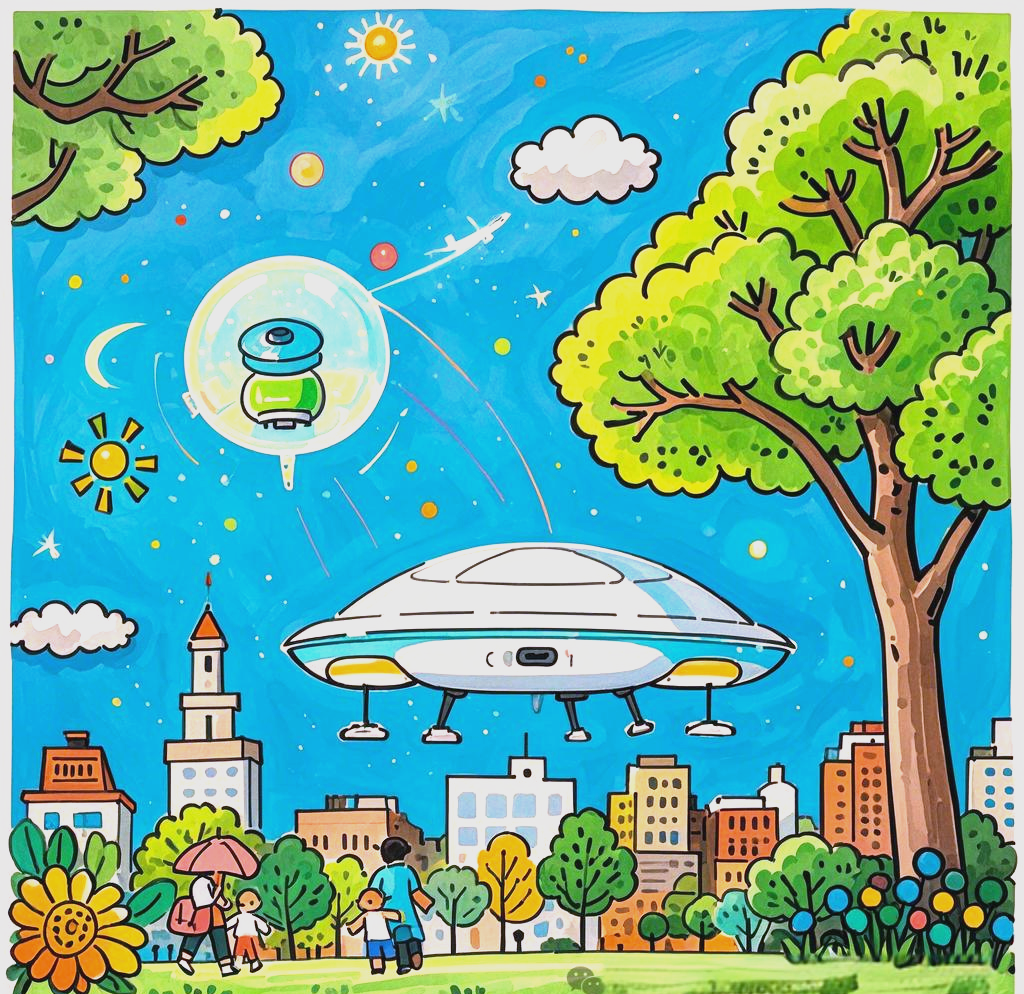 未来城市科幻绘画精选,展现科技改变生活的场景