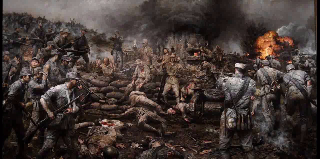 围剿结束,村民想把日军尸体去喂狗,他说:都是爹妈养的,埋了吧