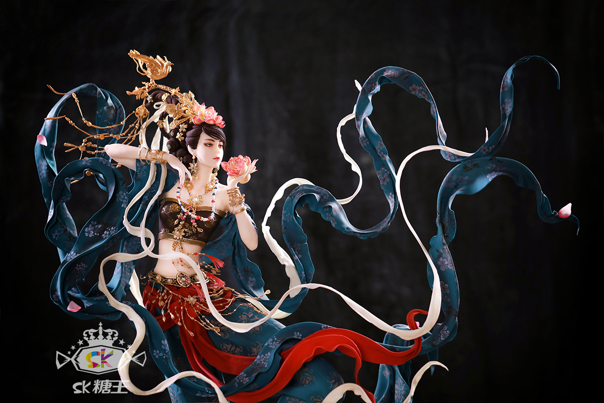 糖王周毅团队古风翻糖人偶作品《飞天》