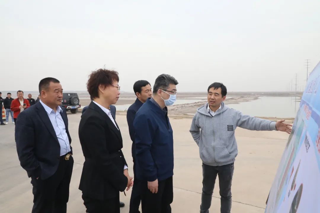 孟晓雷到沾化区调研重点项目并巡查潮河