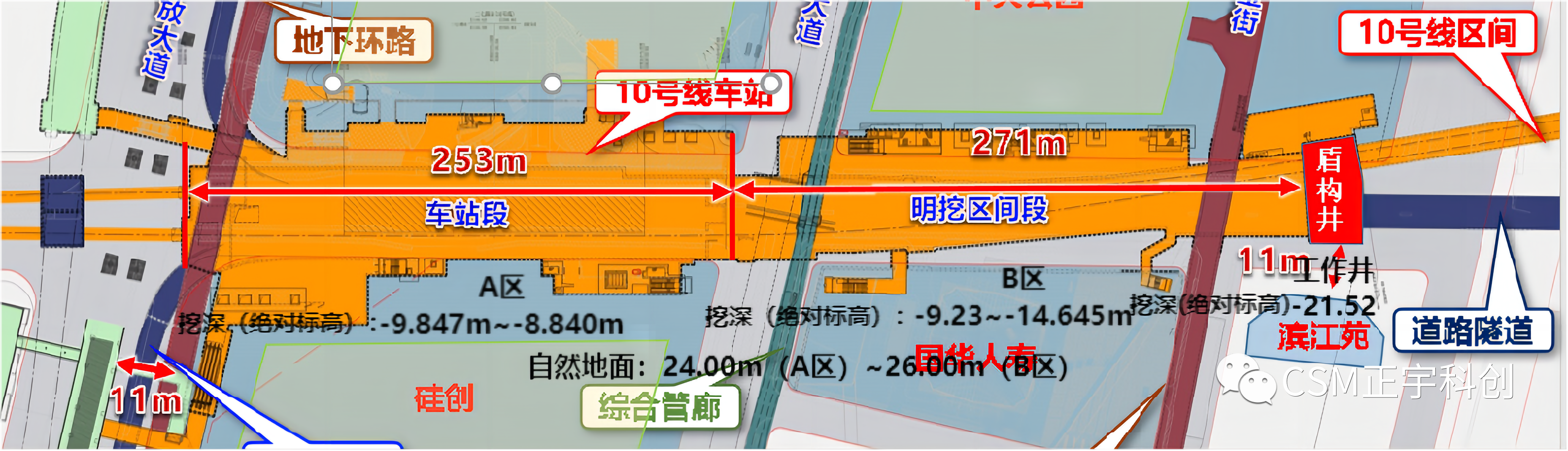 武汉二七过江隧道出口图片