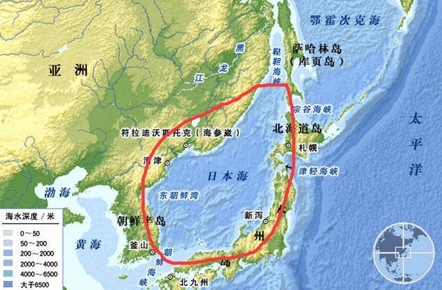 日本海域地图全图图片