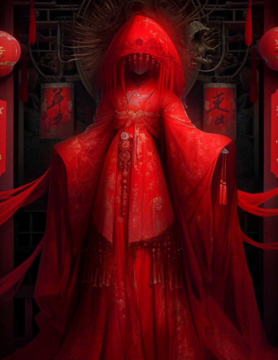 暗黑插图|中式鬼新娘