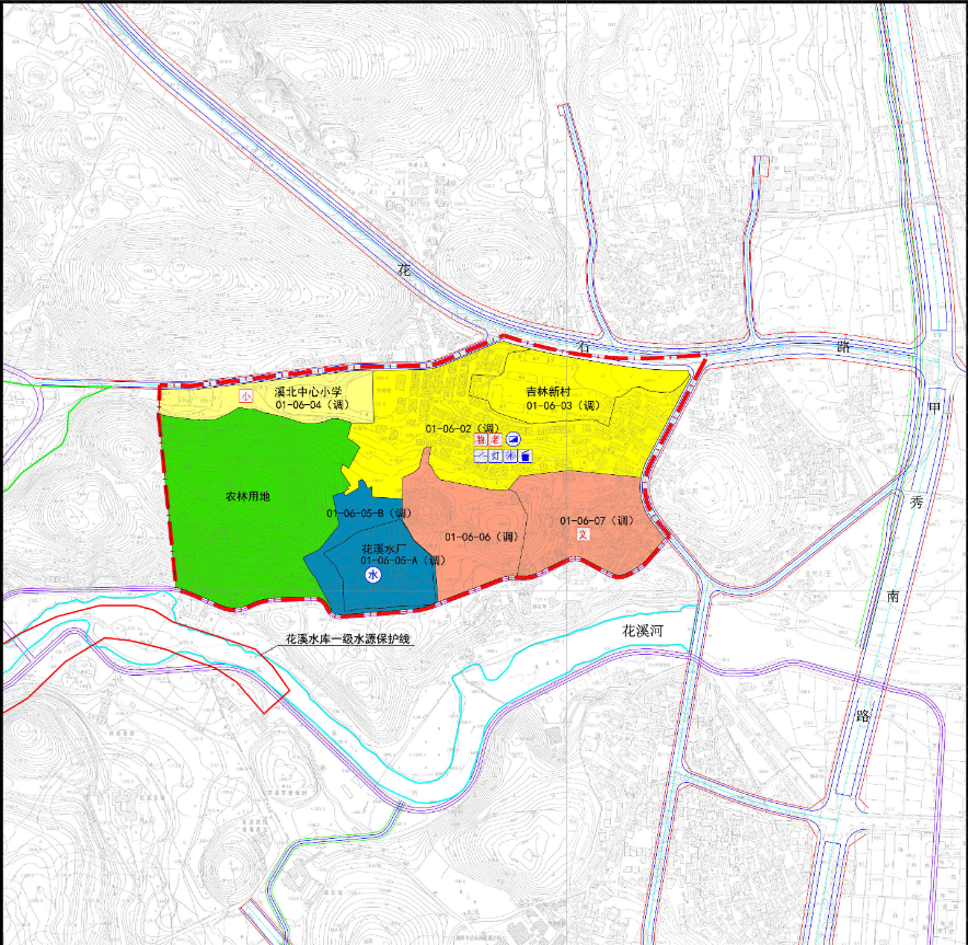 花溪公園旁地塊規劃調整,擬建住宅,24班小學等,周邊新房7600元/㎡起