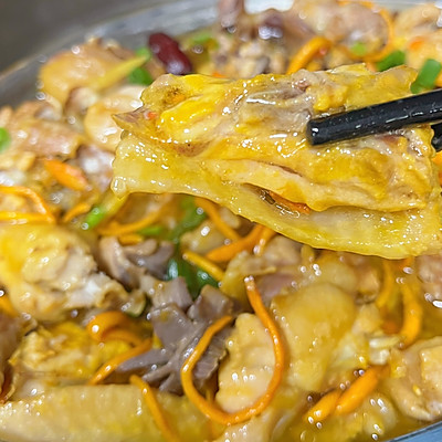 東古家味美食 廣式蟲草花蒸雞