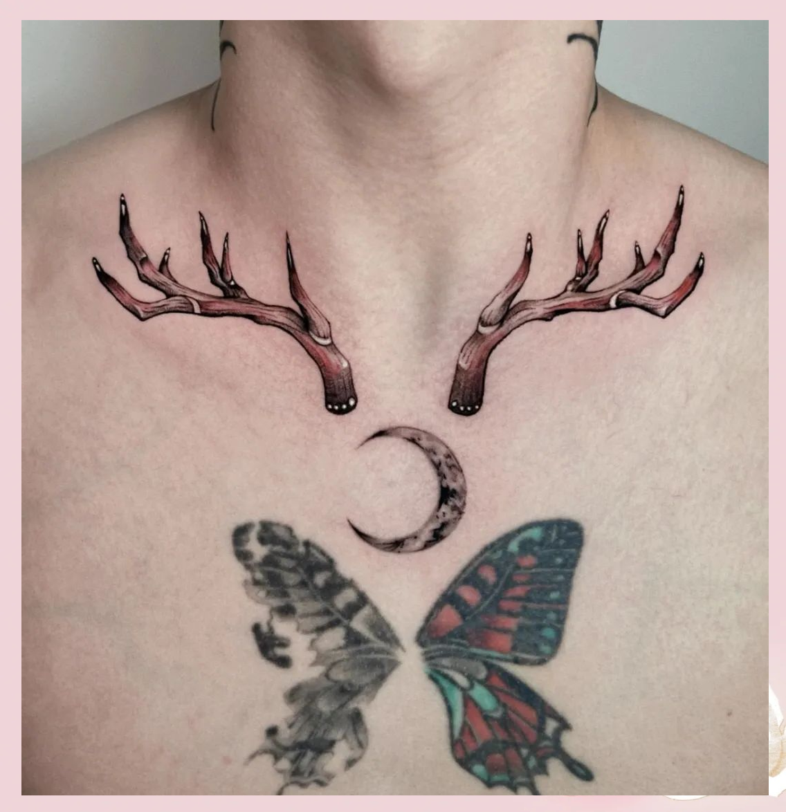 鹿头纹身的吉祥寓意,东西方文化中的幸运象征