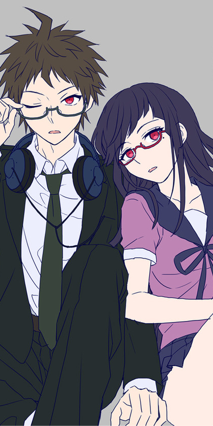 《弹丸论破》日向创x罪木蜜柑,动漫全面屏cp壁纸分享