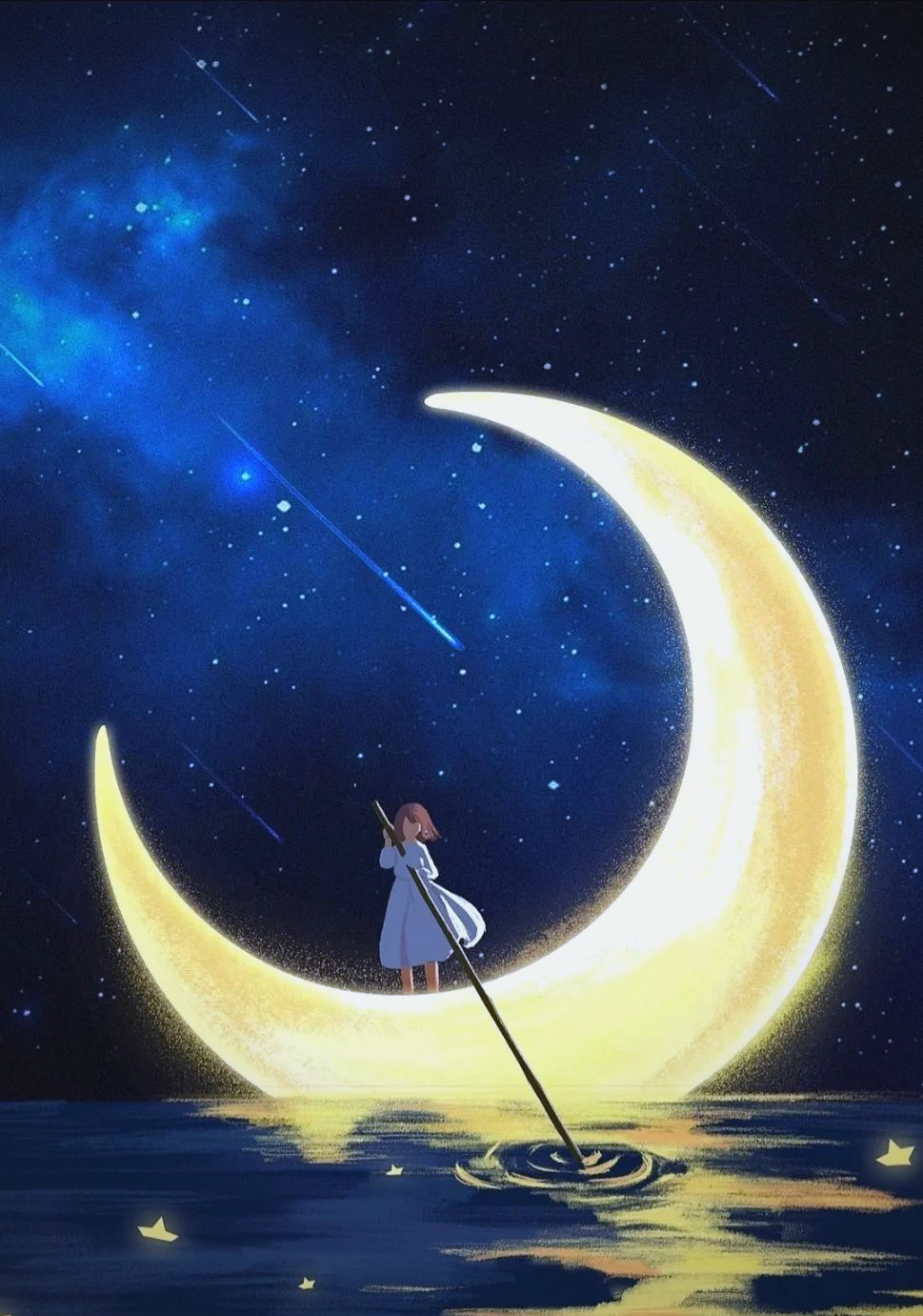 夜色中的宇宙诗篇与心灵独白