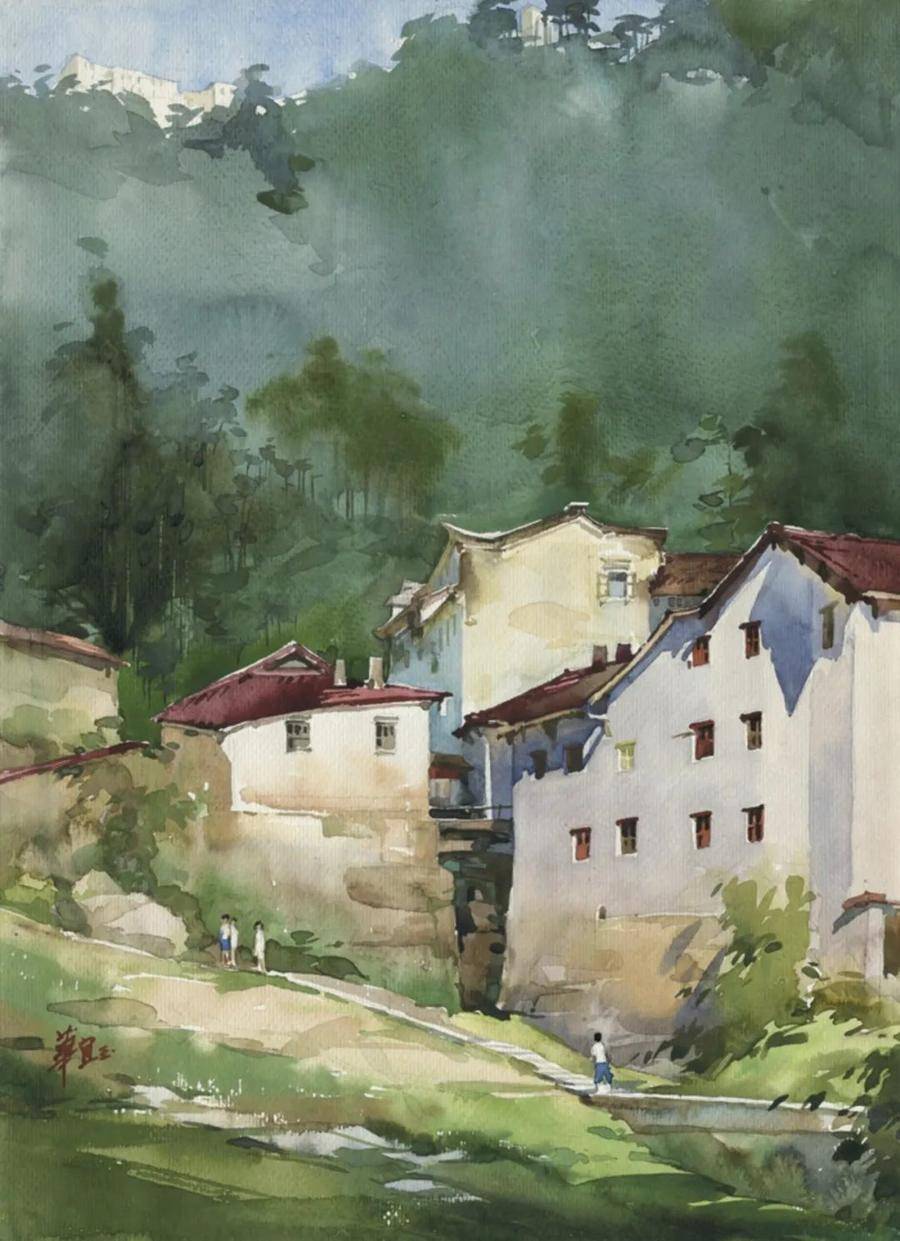 鉴赏|女画家华宜玉的水彩人生