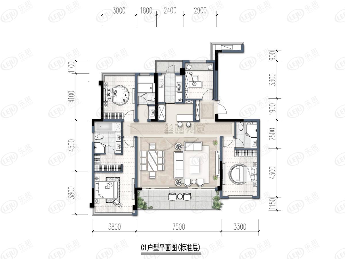 中粮·武侯瑞府c1户型