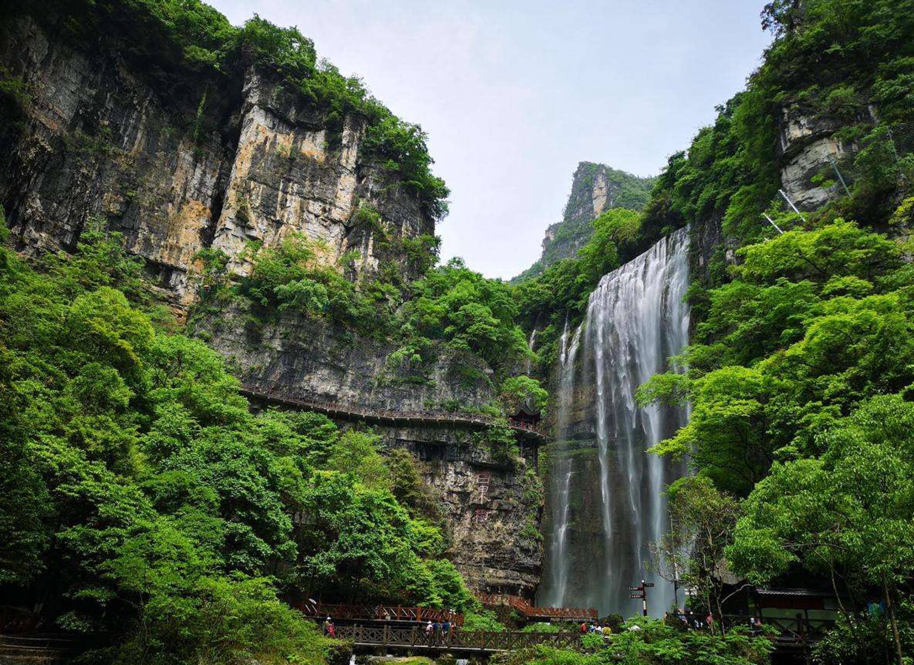 望庐山瀑布风景区图片