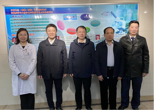 中南大学原党委常务副书记陶立坚教授应邀到肾病研究所指导学科建设