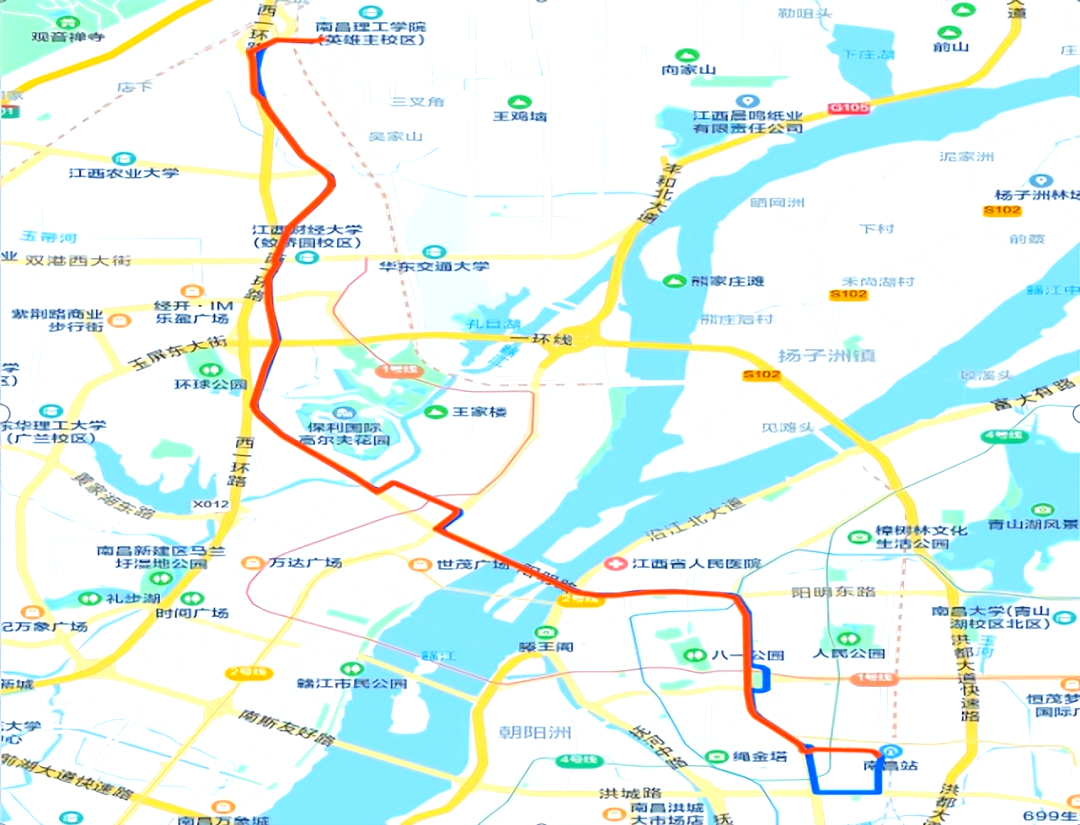 南昌公交线路调整详情:210路优化及新增256路解析
