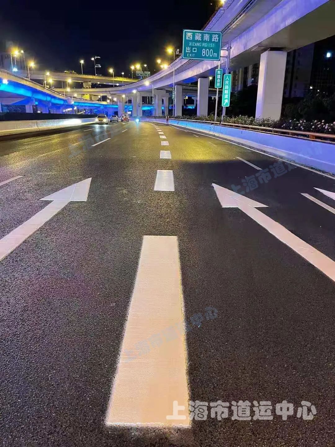 「便民」"申"字形高架部分路面翻新啦!快来瞧瞧ta们的"新妆"