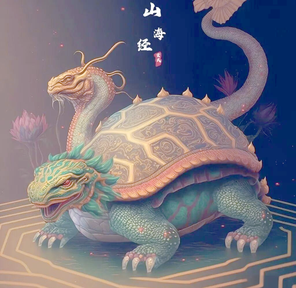 《山海经》中的玄武神兽:你最喜欢其中的哪一幅形象?