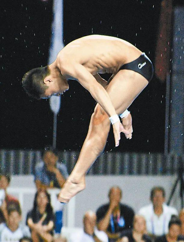 2014年,杨健在跳水世界杯中夺魁