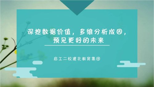 启工二校建北教育集团金谷分校:深挖数据价值,多维分析成因