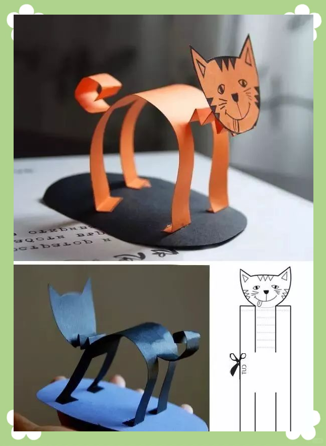 用卡纸造立体小猫咪,简单易上手