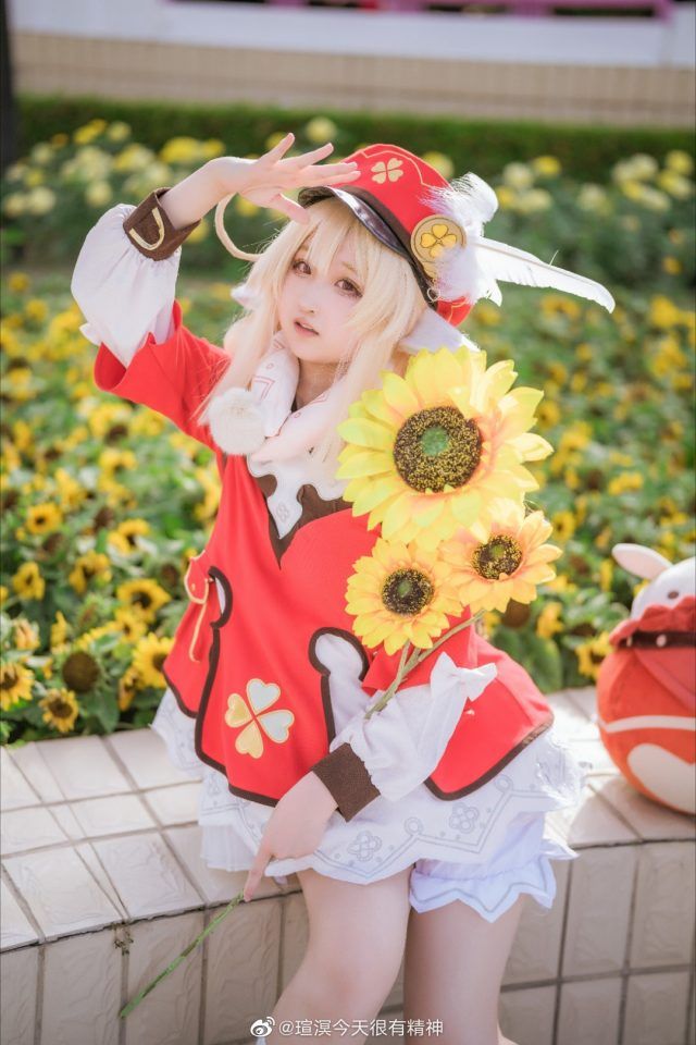 瑄溟今天很有精神cos可莉,可爱与魅力的"炸弹女孩"