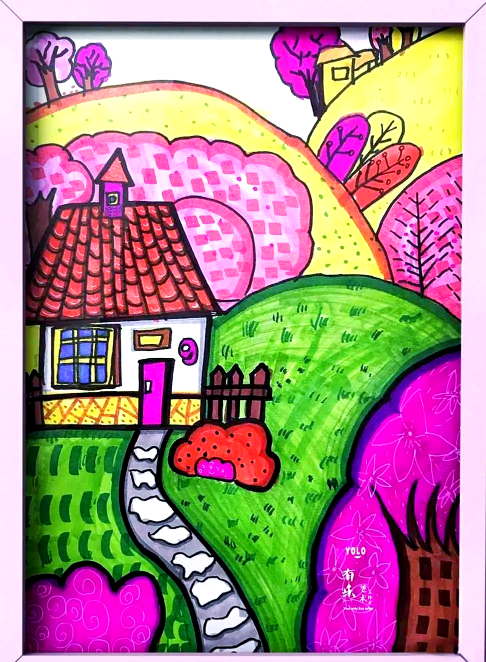 儿童创意绘画大赛多幅获奖作品展评