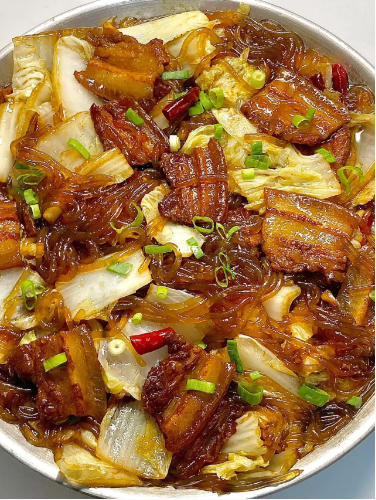 东北菜之白菜猪肉炖粉条