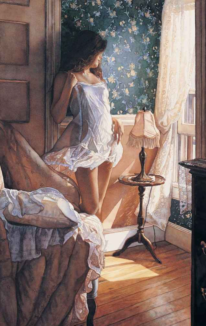 喜欢画美女和孩子的美国顶级水彩画家——史蒂夫·汉克斯