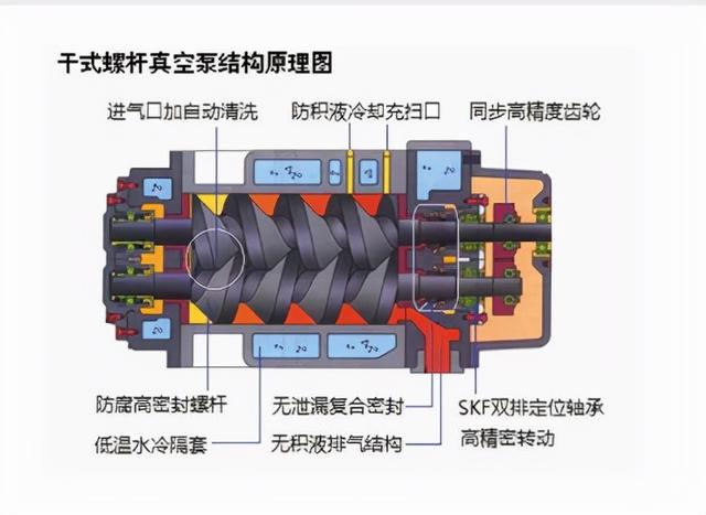 干式螺杆真空泵原理图片